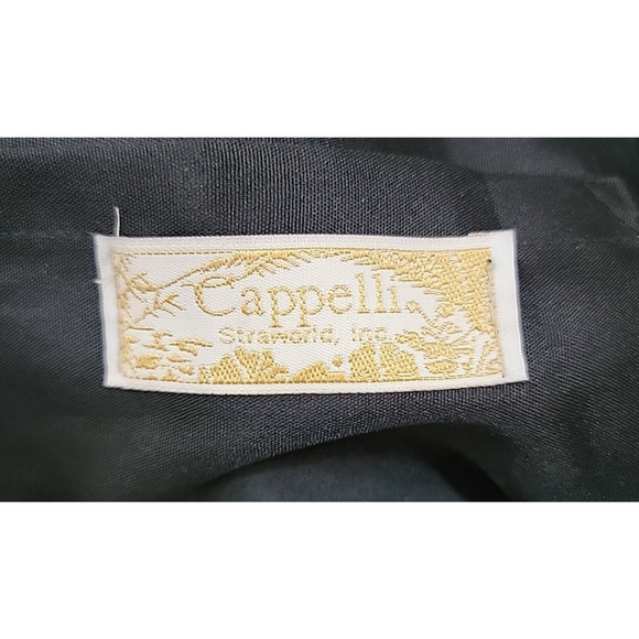 Cappelli Straworld Purse Black Lg Woven Straw Boho Hobo Coastal Resort Cruise - Picture 9 of 16